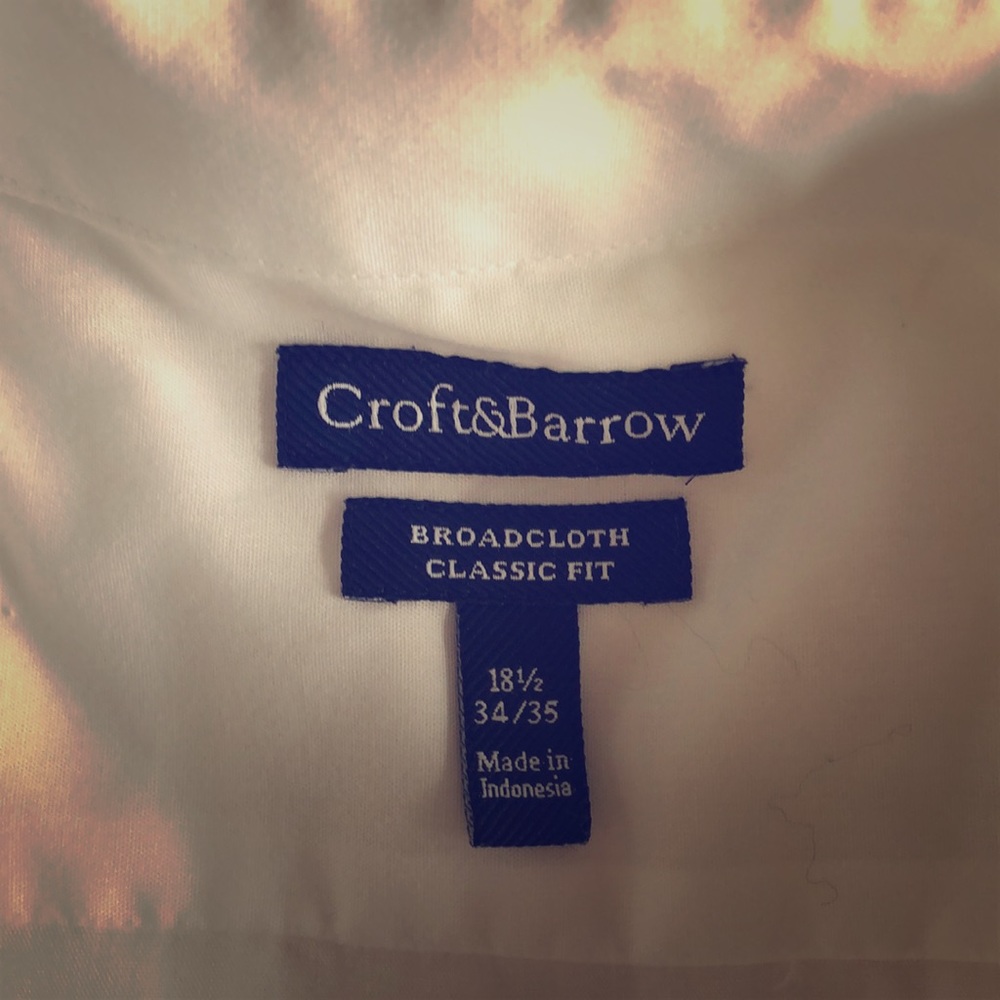 Croft and barrow white dress shirt